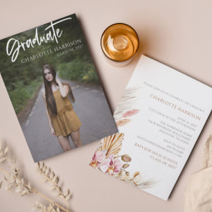 Invitation Partie photo du script de graduation budgétaire