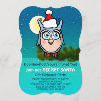 Partie secrète de Père Noël de hibou mignon