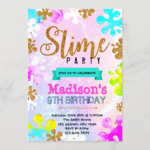 Invitation Parties scintillant à fleur d'anniversaire
