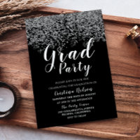 Parties scintillant Argent Garçon Fille Graduation