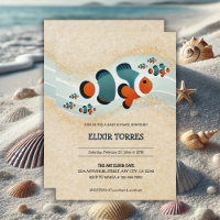 Parties scintillant artisanale Poisson clown Baby