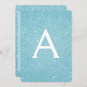 Invitation Parties scintillant Bleu Sparkle Sweet sixteen Ann