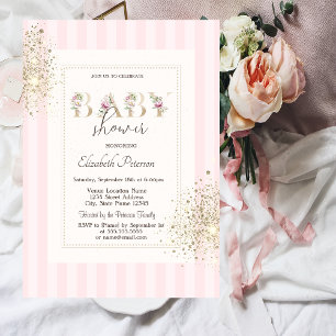 Invitation Parties scintillant Confetti Poussière Baby shower