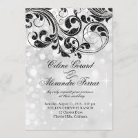 Parties scintillant Curlico sur Faux Metallic Boke