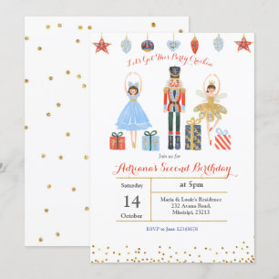 Invitation Parties scintillant de ballet Confetti Anniversair