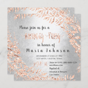 Invitation Parties scintillant de couronne de fête d'annivers