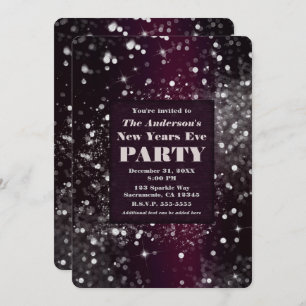 Invitation Parties scintillant de Glam de Bourgogne
