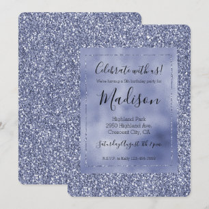Invitation Parties scintillant de glam Lilac Glitz violet