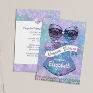 Invitation Parties scintillant Dentelle Corset Lingerie Fête 