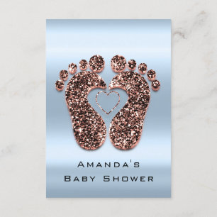 Invitation Parties scintillant d'étincelle Baby shower Pieds 