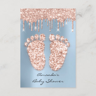Invitation Parties scintillant d'étincelle Rose Baby shower b