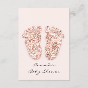 Invitation Parties scintillant d'étincelle Rose Baby shower f
