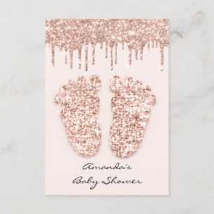 Invitation Parties scintillant d'étincelle Rose Baby shower f
