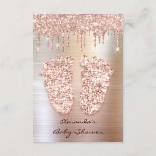 Invitation Parties scintillant d'étincelle Rose Baby shower m