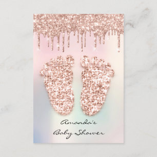 Invitation Parties scintillant d'étincelle Rose Pastel Baby s