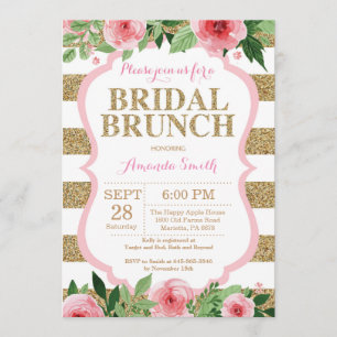 Invitation Parties scintillant d'invitation de Brunch de mari
