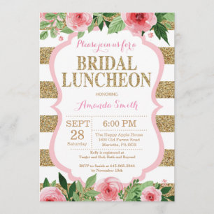 Invitation Parties scintillant d'invitation de la nuptiale ro