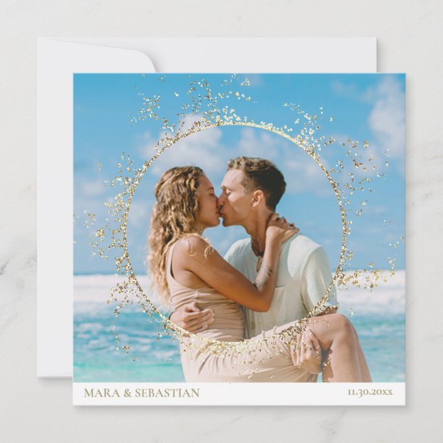 Invitation *~* Parties scintillant do-it-yourself deux PHOTO  (Devant)