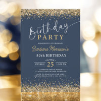 Parties scintillant d'or bleu marine n'importe que