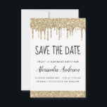 Invitation Parties scintillant dorée blanche étincelle Sweet<br><div class="desc">Sweet sixteen de Parties scintillant à goutte blanche et or - 16 Fête d'anniversaire de la fille Enregistrer la date Invitation. Cette invitation est parfaite pour la Soirée du 16ème anniversaire Elégante et Moderne Sparkle Parties scintillant Sweet qui cherche à célébrer dans le style branché.</div>
