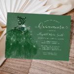 Invitation Parties scintillant Emerald Green Robe d'argent Qu<br><div class="desc">Élégant Émeraude Vert Argent Gris Parties scintillant Étincelle Robe Florale Gown Quinceanera 15e anniversaire Invitation</div>