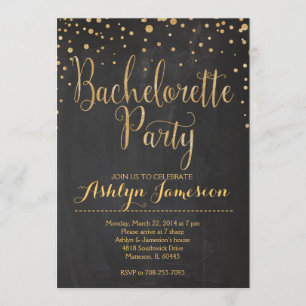 Invitation Parties scintillant étincelante bachelorette Fête