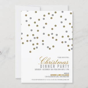 Invitation Parties scintillant étincelante Points Noël Invita