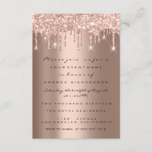 Invitation Parties scintillant étincelle Rose  Gold Bridal Sw