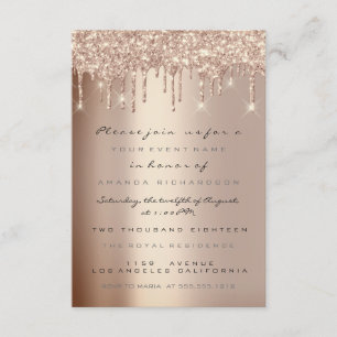Invitation Parties scintillant étincelle Rose  Gold Bridal Sw