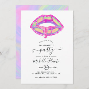 Invitation Parties scintillant Glam Chic Bachelorette Party I