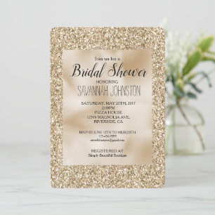 Invitation Parties scintillant Gold Luxe