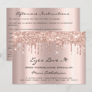 Invitation Parties scintillant Lash Extension Aftercare Instr