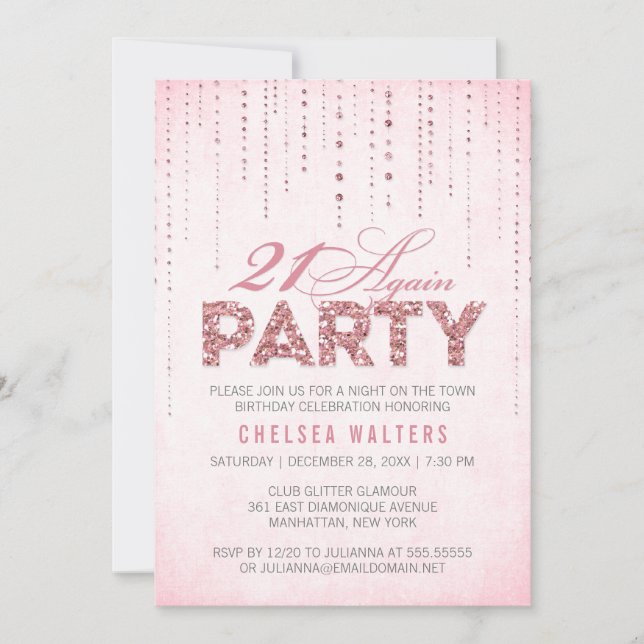 Invitation Parties scintillant Look 21 Encore une fois Invita (Devant)
