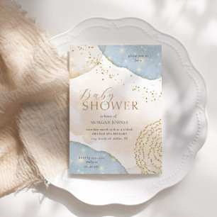 Invitation Parties scintillant magique Baby shower Pastel Abs