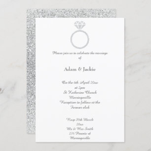 Invitation Parties scintillant Mariage Luxe Diamond Ring