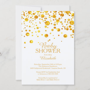 Invitation Parties scintillant moderne Confetti Baby shower I