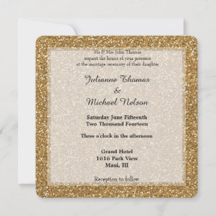Invitation Parties scintillant or