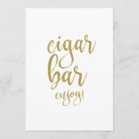 Parties scintillant or Cigar Bar Signal Mariage ab