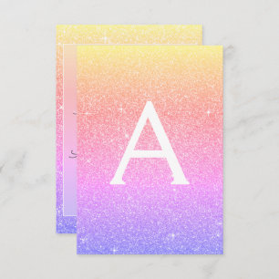 Invitation Parties scintillant Pastel Rainbow Sparkle 50e ann