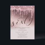 Invitation Parties scintillant rose chic Soixante surprise 60<br><div class="desc">Chic Pink Parties scintillant Sixty Surprise 60th Birthday Invitation Vos invités sauront que ce sera une fête amusante en regardant cette invitation! Ce design se caractérise par une typographie amusante,  un arrière - plan rose et beaucoup de parties scintillant !</div>