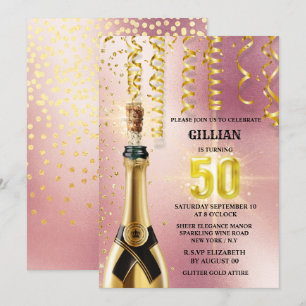 Invitation Parties scintillant rose de vin mousseux brimmer