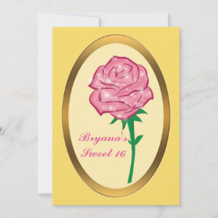 Invitation Parties scintillant rose Enchanted Rose Élégant pa