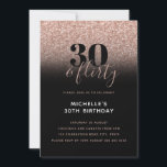 Invitation Parties scintillant rose Faux 30 & Flirty 30e anni<br><div class="desc">Peut être entièrement customisé pour répondre à vos besoins. © Gorjo Designs. Fait pour vous via la plateforme Zazzle. // Vous cherchez des articles correspondants ? Autre papeterie de l'ensemble disponible dans la section "collections" de mon magasin. // Besoin d'aide pour customiser votre design ? Vous avez d'autres idées ?...</div>