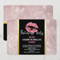 Parties scintillant rose lèvres et Rose Gold Tropi