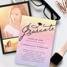 Parties scintillant rose Lilac Graduate de la part
