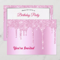 Parties scintillant rose tendance Drivers Graphic 