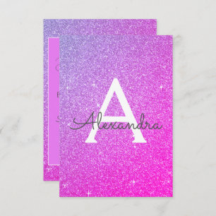 Invitation Parties scintillant rose violet sucré 16 Enregistr