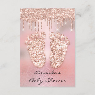 Invitation Parties scintillant roses Rose Gold Baby shower Pi