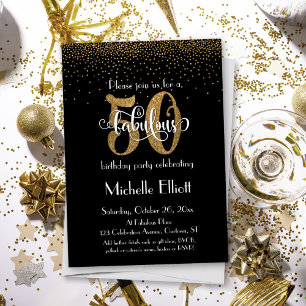 Invitation Parties scintillant & Script 50 & Fabuleux sur Noi