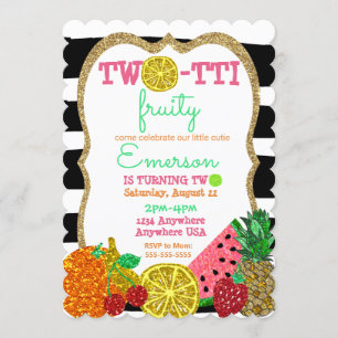 Invitation parties scintillant Tutti Frutti 2-to-frutti 2e an